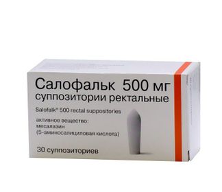 Салофальк супп 500 мг № 30